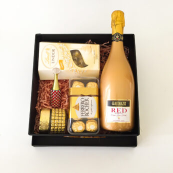 Elegant wedding gift hamper with the Perfume , saffron and more with blissful greetings!