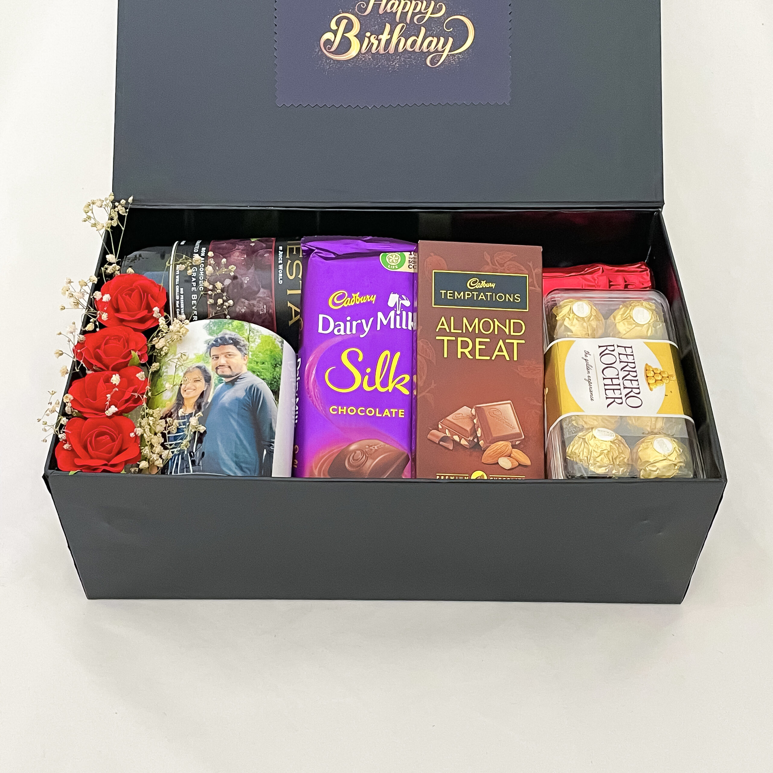 Buy Birthday Gift for Sister Special Chocolate Pack-Cadbury Dairy Milk Silk  miniatures Chocolate Home Treats, 162 g with Handmade Happy Birthday Sweet  Sis Chocolate Message Online at Best Prices in India - JioMart.