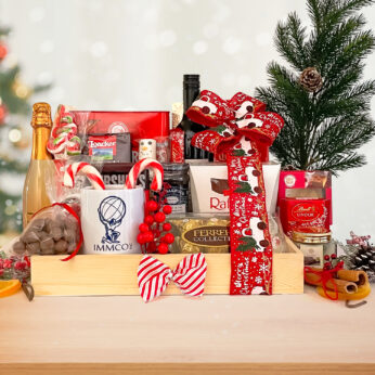 Luxury holiday hampers with Ferrero Collection, Raffaello Chocolate, Hershey’s hot chocolates, Wines and many more