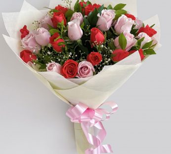 Happy rose day Flower gifts hamper Filled with the Fresh rose flowers