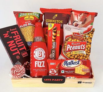 Chilling Party Gifts Hampers with yummy Snack, Drinks and More.