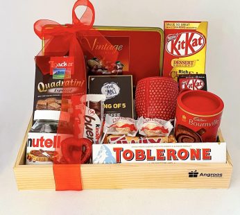 Vibrant Party Gift Hamper with delicious Snack, Drinks and More.