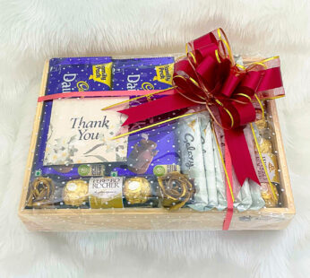 An appealing thank you gift for loved ones filled with delectable chocolates