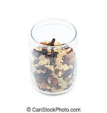 Dry nuts with jar