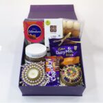 traditional Diwali gifts Box With Sweets, Kumkum Box, And More