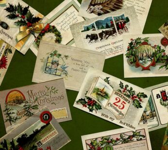 Revitalizing Christmas Greeting Cards (Set of 16, Size 4×6 in)