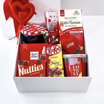 Loveholic Valentine’s Day Proposal Hamper With Chocolates, Fruit Jam, And More