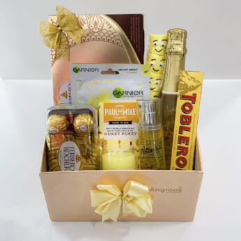 Blessed Resplendence Gift Hamper For Bridesmaids With Chocolates, Wine, Scented Candle, And More