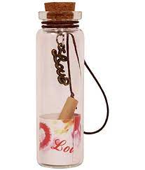 Miniature bottle with personalized message