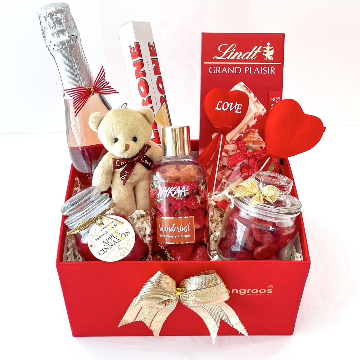 Red Roses in a Basket (Valentine's Special) delivered to Goa. Online  Valentine's Specials delivery in Goa by Fluver Gifts