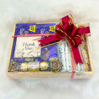 Yummy Chocolate gifts for groom to be with galaxy, dairy milk, and Ferrero Rocher
