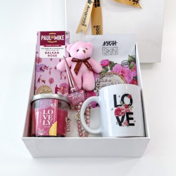 Blushing Ballad Valentine’s Day Gift For Her With Self-Care Products, Coffee Mug, And More