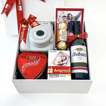 Love And Love Only Valentine’s Day Gift With Polaroid Camera, Red And, Chocolates, And More