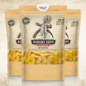 Golden Banana Bites Traditional Banana Chips (3 Packs Of 500g)