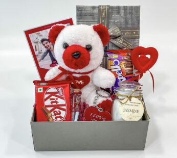 Cupid Sent Valentine’s Day Gift With Scented Candle, Chocolates, Teddy Bear, And More