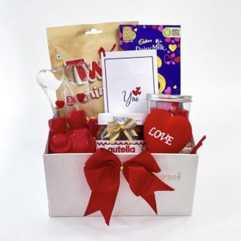 Love Extravaganza Valentine’s Day Gift Hamper With Chocolates, Love Drops Oil, And More