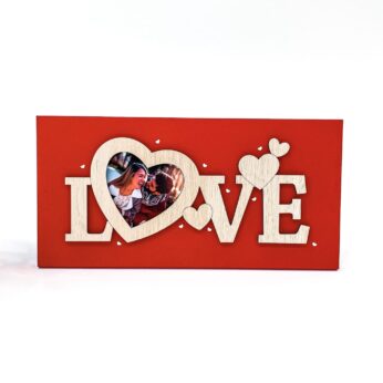 LOVE Valentine’s Day Special Wooden Photo Frame Gift