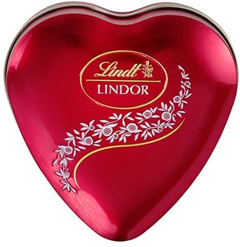 62.5g Lindt Lindor Chocolate Gift Pack Heart Tin Box