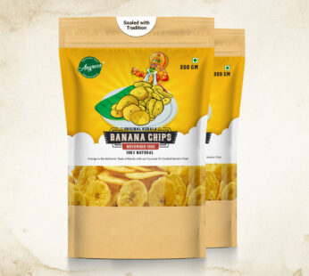 Crunchy Bites Kerala Special Banana Chips (Pack Of 2, Each 200g)
