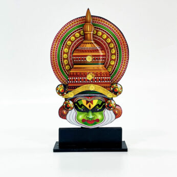 Traditional Kerala handcrafted Kathakali mask gift (width 5.5 In, Height 10 In.)