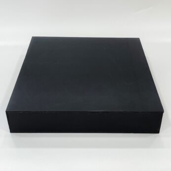 Perfect Black Gift Box for Packaging Gifts, Jewelry, and Other Delicate Items 12 x 12 x 2.5 Inch