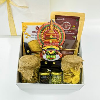 Backwaters Of Kerala handicraft gift items With Organic Coffee Powder, Banana Chips, Black Pepper, And More