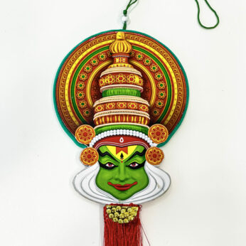 Cardboard material Kathakali mask wall hanging souvenir 5 pieces (Height 12In, Width 4.5In.)