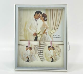Multiple photos in one frame with LED light (frame size: H 9in, W 7 1/2 in)