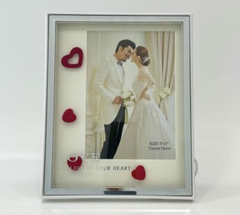 Aesthetic photo frame online with LED light (frame size: height 7 in and width 5 in)