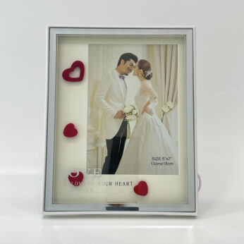 Aesthetic photo frame online with LED light (frame size: height 7 in and width 5 in)