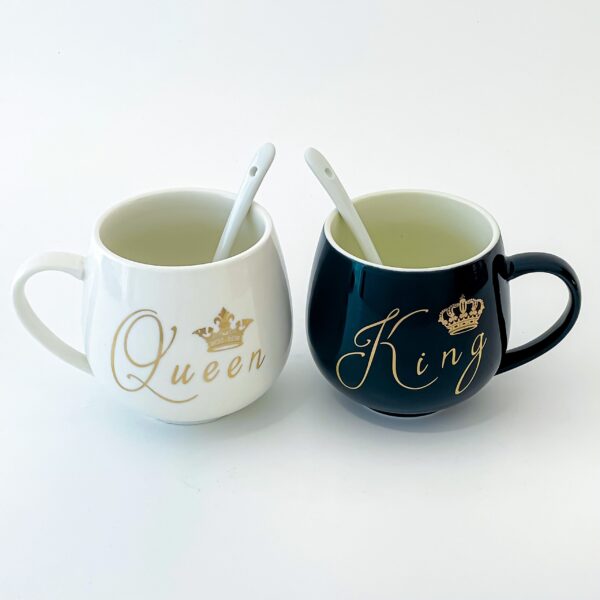 Couple Mugs Set - King and Queen Mug