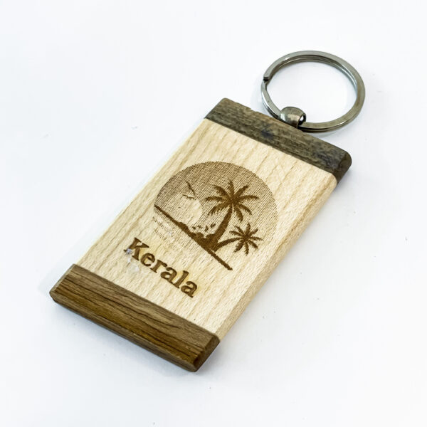 Kerala Souvenir Wooden Keychains