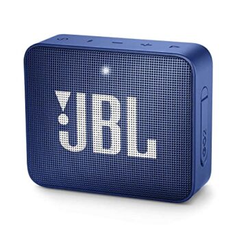 JBL Go 2 Portable IPX7 Waterproof Bluetooth Speaker with mic (Deep Sea Blue)