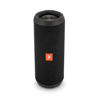 JBL Flip 3 Stealth Waterproof Portable Bluetooth Speaker with Rich Deep Bass (Black), Without Mic