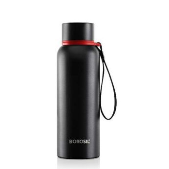 Borosil : Stainless steel vacuum Flask Black (insulated double wall) – 700 ml (50 packs)