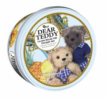 Dear Teddy Coconut Biscuits With Pineapple Jam 150g