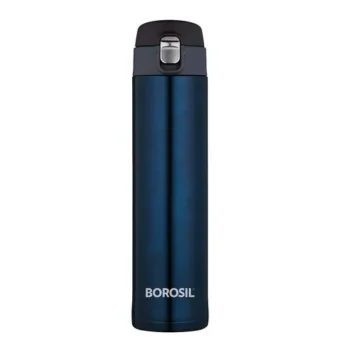 Borosil: vacuum-insulated stainless steel water bottle 500 ml, Blue (50 packs)