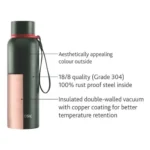 Stainless steel vacuum insulated water bottle