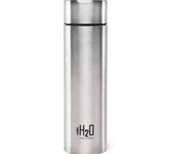 Cello H2O – Insulated stainless steel water bottle – 1 ltr, Silver (Personalized) x 50 packs