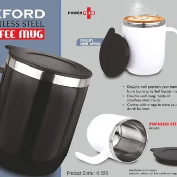 High-quality stainless steel double wall mug for corporate gifts – 200ml x 50 packs