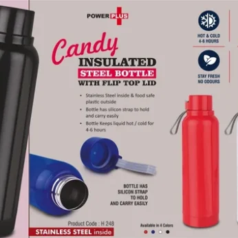 Candy: vacuum insulated steel water bottle (Personalized)- 750 ml x 50 Packs