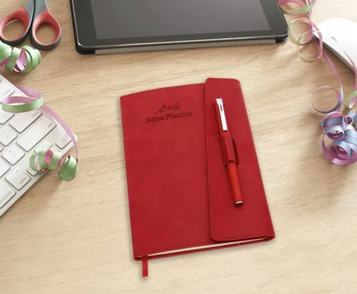 Premium Red Notebook Diary