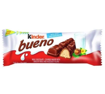 Kinder Bueno Milk & Hazelnut Chocolate Bar – 2pack x 43g Imported
