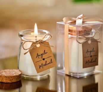 Charming and unique wedding return gift ideas adorned with boho candle (50 pcs)