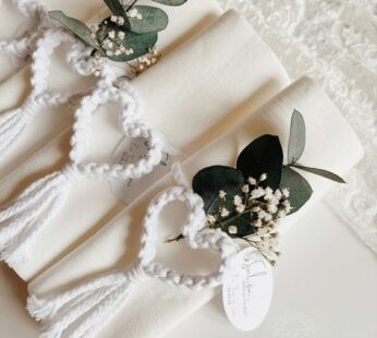 Best return gift ideas for weddings with decorated Kerchief (H 6x W 4 cm) x 50 pcs