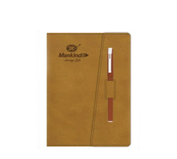 Premium A5 Brown Notebook Diary – Pu Leather Dairy