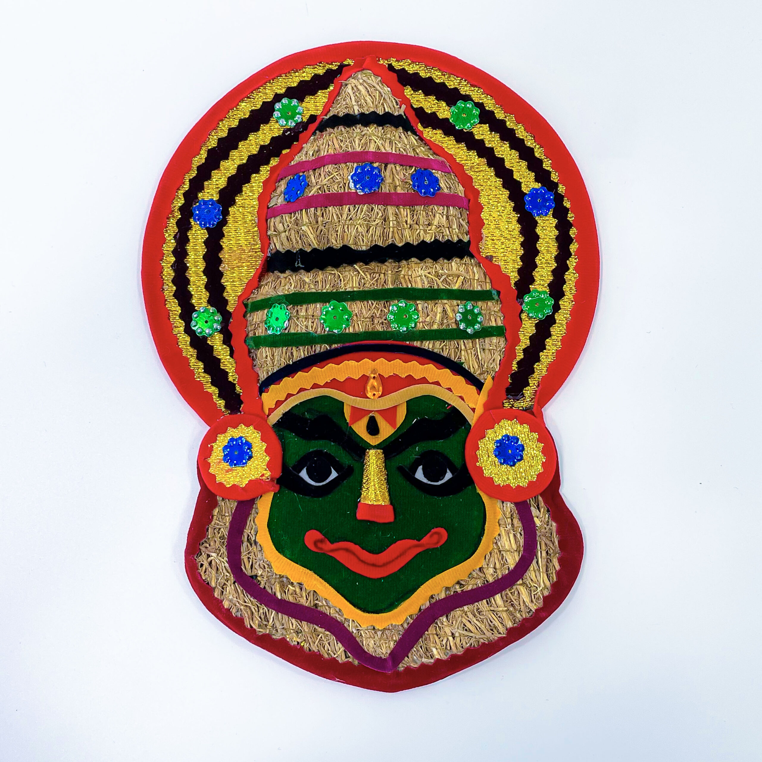 Handmade vetiver Kathakali head
