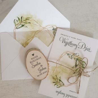 Attractive return gift card for wedding with messages (H 6 cm x W 4 cm) x 50 Pcs