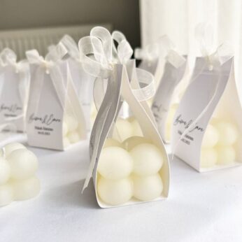 Specialized paper-wrapped bubble candles for return gifts ( Making time 5 days) (H 4 cm x W 4 cm) x 50 Pcs