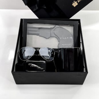 Sleek and chic Black – Bosses Day gifts filled with perfume, sunglasses, and more